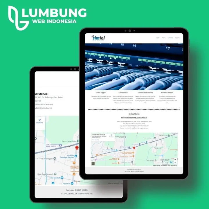 Website Media Telekomunikasi, proyek company profile